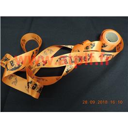 Ruban satin Halloween Orange 10m