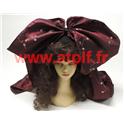 Coiffe Alsacienne bordeaux