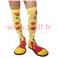 Chaussette de clown jaune à pois (la paire)