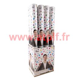 Canon à confetti multicolore 60cms (pièce)