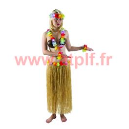 Pagne Hawaien naturel a fleurs (80cms)