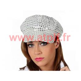 Casquette Disco à sequins paillettes 