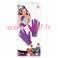 Gants courts violet (joker) 26cms (la paire)