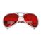 Lunette de Rockeur rouge