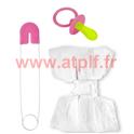 Set Bébé géant (couche + Epingle + Tétine)