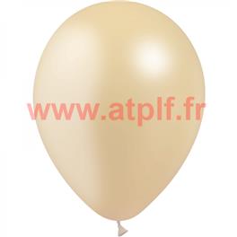 Sac de 100 ballons Ivoire métallisés Standard , Ø 30cm  