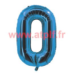 Ballon chiffre Bleu 80/85cms (gonflable à helium) Mylar