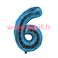 Ballon chiffre Bleu 80/85cms (gonflable &agrave; helium) Mylar