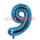 Ballon chiffre Bleu 80/85cms (gonflable &agrave; helium) Mylar