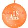 Ballon géant Anniversaire 18ans Ø86cms "Jubilé"