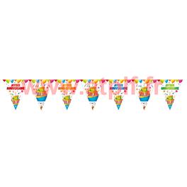 Guirlande "joyeux anniversaire" - 15 fanions 6 m