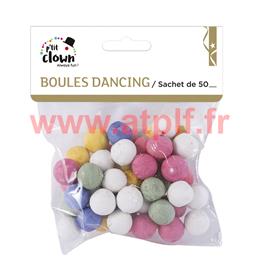 Boite de 6 Boules disco à facettes 8cms