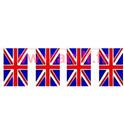 Guirlande plastique rectangulaire Grande Bretagne, Union Jack, U.K 5m