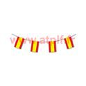 Guirlande plastique rectangulaire Espagne 5m - 10 fanions