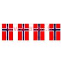 Guirlande drapeaux Norvège, Norvegien, 5m, pour decoration de salle