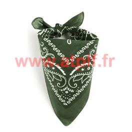 bandana vert bouteille 55 X 55cm