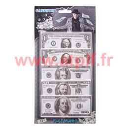 Blister de 100 Faux billets "Dollar"