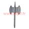 Hache géante double tranchant, pour Viking, Chevalier, Guerrier, Barbare, Huns,