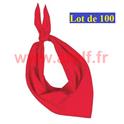 Lot de 100 foulards basque rouge pour feria, ou Western