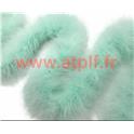 Boa marabout en duvet vert d'eau 1,80m 15grs