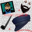 Set de Déguisement Capitaine Haddock (Casquette+Pipe+Barbe) (Dupont et Dupond)