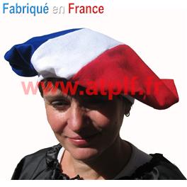 B&eacute;ret Basque tricolore " France"