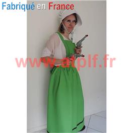 Déguisement Ma Dalton Tablier-Robe Adulte avec coiffe