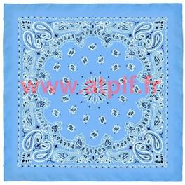 Bandana Bleu-ciel 55 X 55cms (coton)