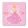 Sachet de 12 Serviettes papier Thème Princesse Rose 33 x 33 cm - 