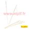 Batons porte lampion + attache métal