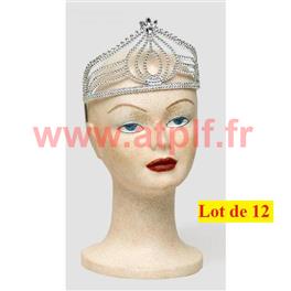 Lot de 12 Diadème de Princesse