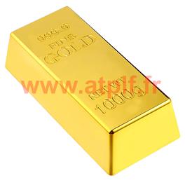 Barre d'or 1 kg lingot, 16,5 cm  (factice)