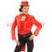 Frac, Redingote, Jaquette, Queue de pie satin rouge, Belle epoque, Cabaret