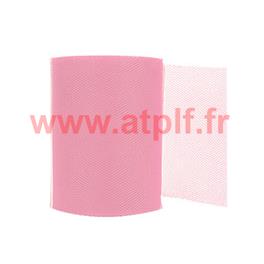 Tulle Rose 8cm pour décoration voiture (rouleau de 20m)