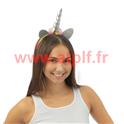 Serre-tête licorne - argent, multicolore 