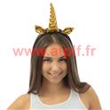 Serre-tête licorne - or, noir