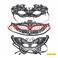 Lot de 3 Loups "50 nuances de grey", Erotique 