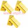 6 Lingots d'or 6 cm (factice) (blister)