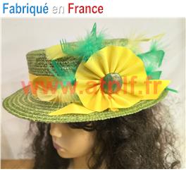 Chapeau Sainte Catherine "Sophia" (paille)