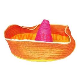 Sombrero mexicain, Chapeau mexicain orange 100cms 