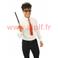 Set de deguisement de sorcier (Cravate-Lunette-Baguette)