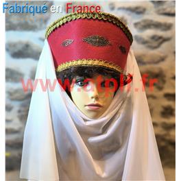Coiffe médiévale, chapeau moyen-age "Margot", Marguerite de France
