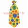 Cravate à pois pour deguisement de clown