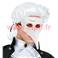 Masque Vénitien a bec (Noir, blanc, rouge)