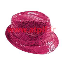 Borsalino Disco Sequin Paillettes Fuchsia