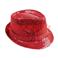 Borsalino Disco Sequin Paillettes Rouge
