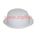 Chapeau Melon blanc adulte