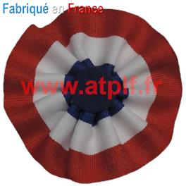 Cocarde Tricolore France sans pans &Oslash;80mm