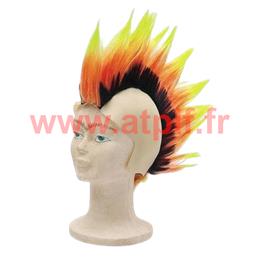Perruque de Punk Tricolore