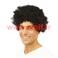 Perruque courte fris&eacute;e  pour d&eacute;guisement de clown 